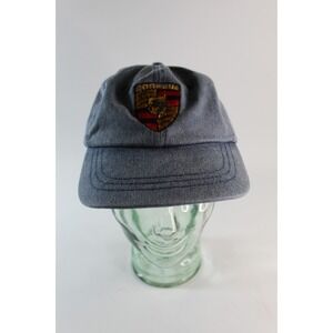 PORCHE CLUB Blue Denim Strapback Cap Hat Authentic Head Shots KC Caps